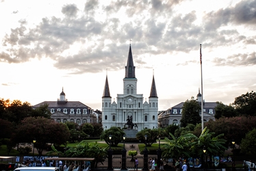 New Orleans Jackson Square Before Sunset 
